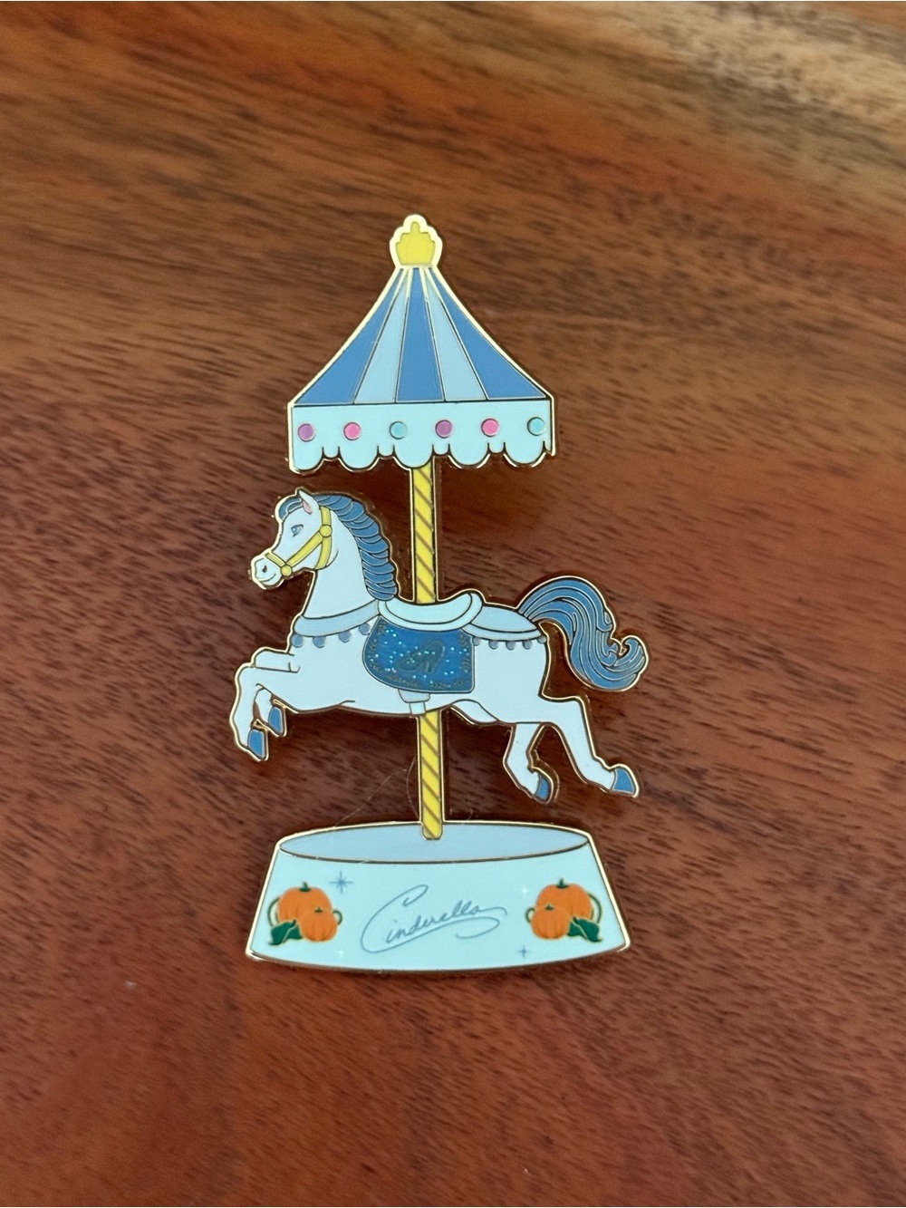 Pink à la mode Disney Princess Cinderella Carousel Pin